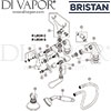 Bristan Regency Luxury Bath Shower Mixer Gold Spares